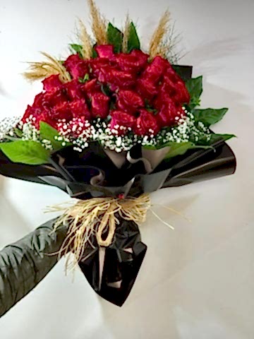 30 kırmızı gül buketi