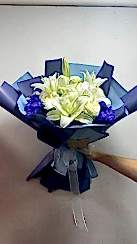 Lilyumlu- Güllü Buket