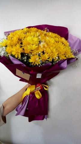sarı kasımpatı buketi