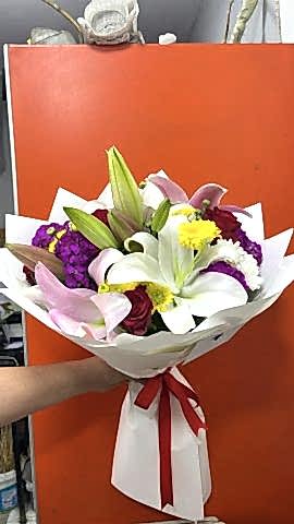 Lilyumlu- KARIŞIK Buket